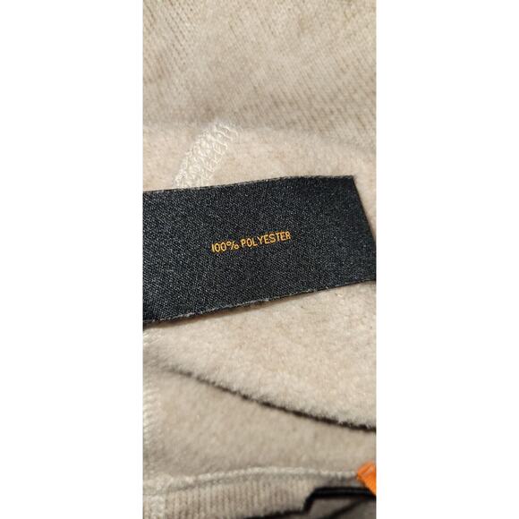 Orvis Trout Bum Mens Large Beige Full Zip Long Sleeve Outdoor Pockets Sweater - Picture 12 of 13